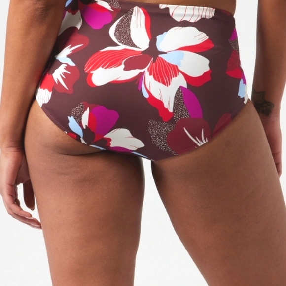ATHLETA HERO BLOOM DECADENT CHOCOLATE BIKINI BOTTOM SIZE XL NEW WITH TAGS - Picture 5 of 9